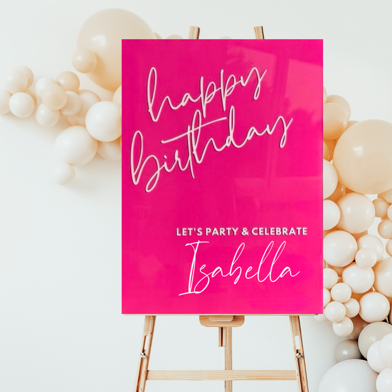 RECTANGLE BIRTHDAY SIGN